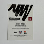 Topps Brent Jones #PI-BJ 2025 Topps Signature Class SN, Auto Near Mint or Better