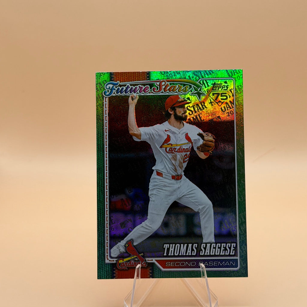 2026 Topps Series 2 Thomas Saggese #567 Future Stars All-Star Game Green /99