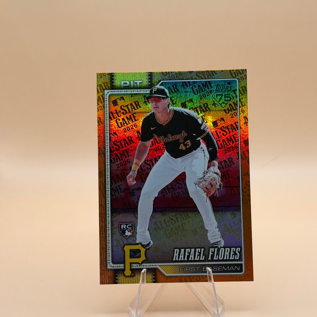 2026 Topps Series 2 Rafael Flores RC #623 All-Star Game Orange /25 Pirates