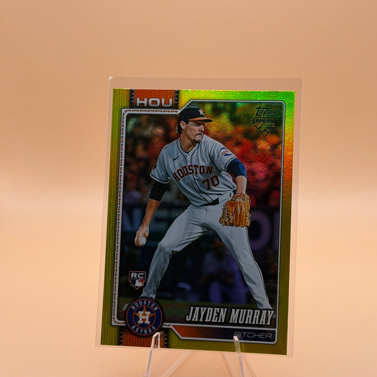 2026 Topps Series 2 Jayden Murray RC #664 Yellow Rainbow Foil /399 Astros