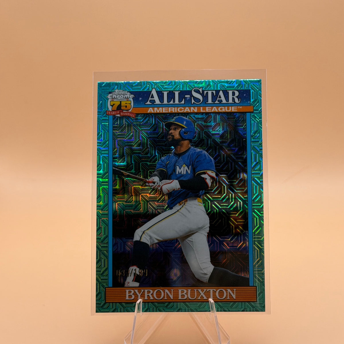 2026 Topps Series 2 Byron Buxton 1991 Chrome All-Star Aqua Mojo /199 91ASC-29