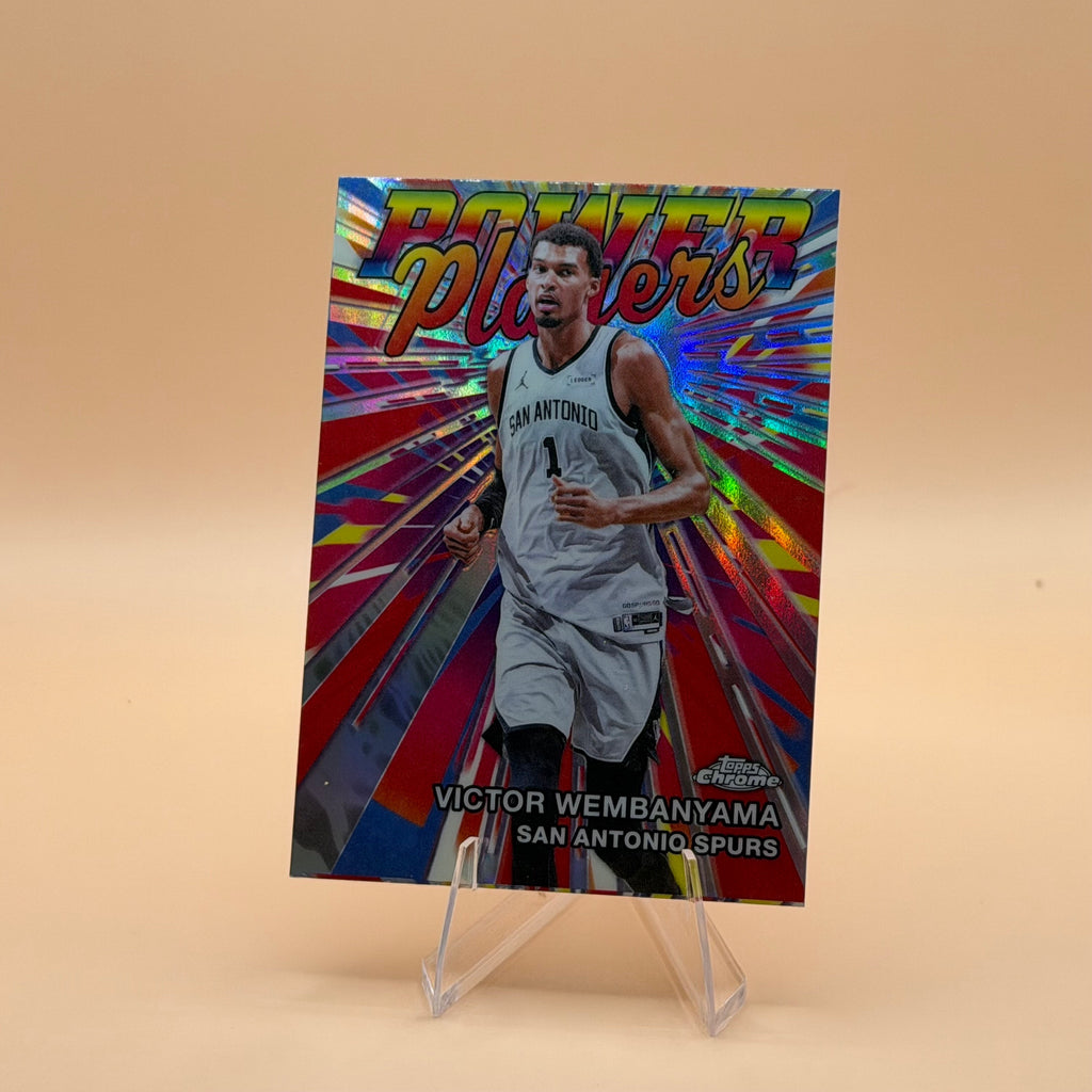 2025-26 Topps Chrome Update Victor Wembanyama Power Players Refractor PP-5