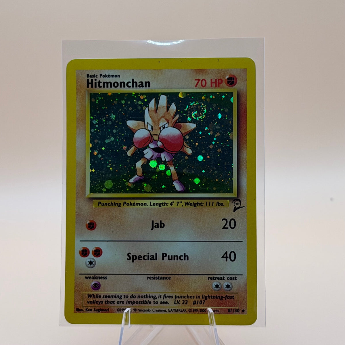 Hitmonchan #007/102 Base Set Holo Rare Lightly played