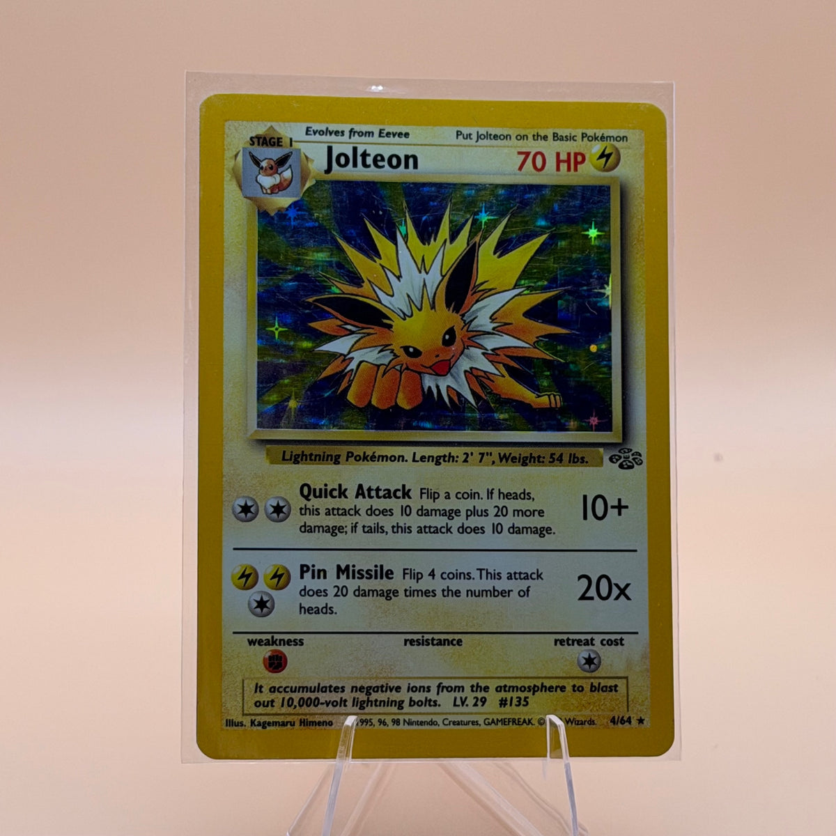 Jolteon (4) #04/64 Jungle Holo Rare Lightly played