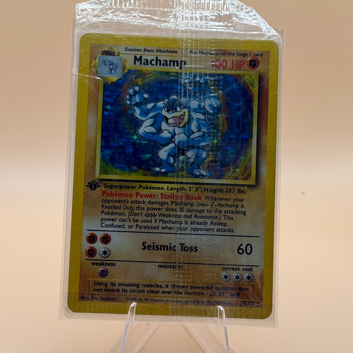 Machamp #008/102 Deck Exclusives Holo Rare, First Edition, SEALED