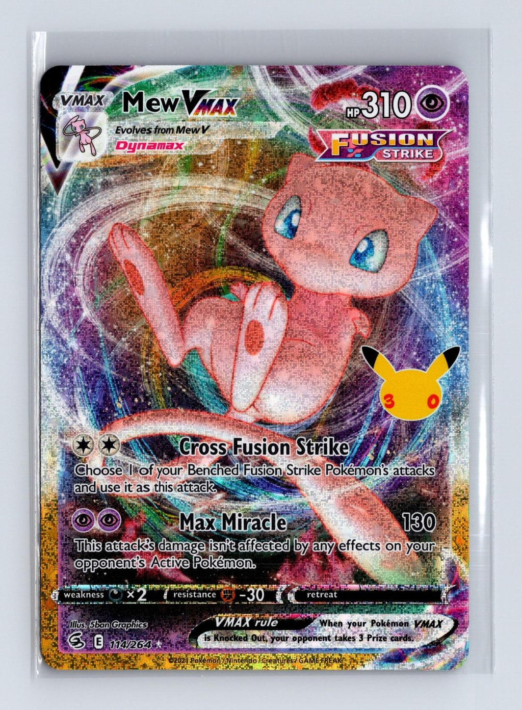 Mew VMAX #114/264 ME: 30th Celebration Classic Collection